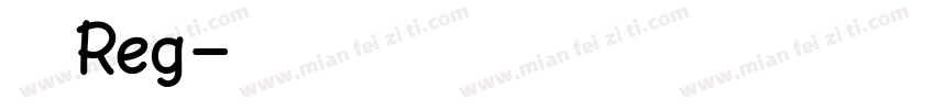 和平 Reg字体转换